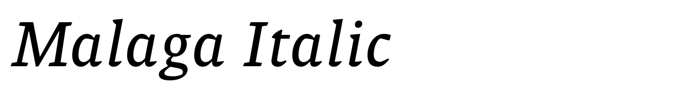 Malaga Italic